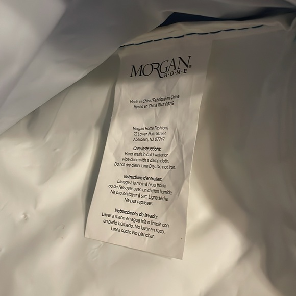 Morgan Home- Travel/makeup bag, blue colored w/white lettering & strap - Picture 8 of 13